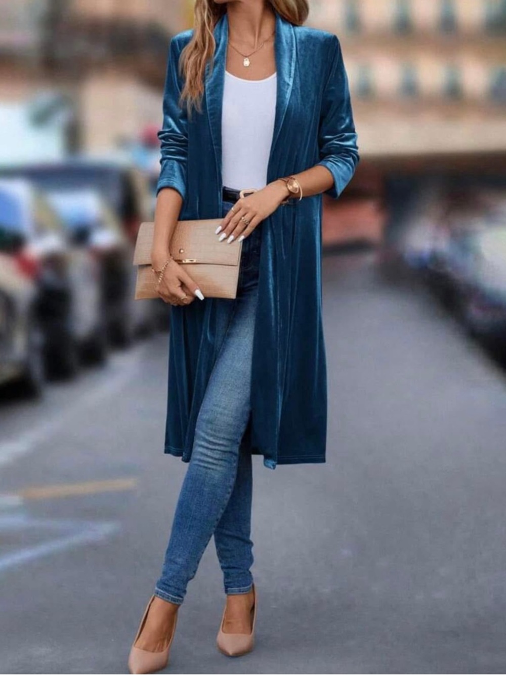 Velveteen lightweight duster